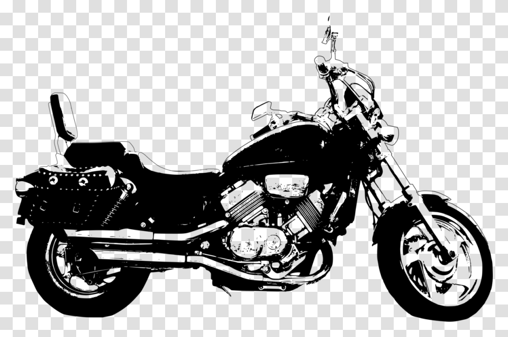 Cruisermonochrome Photographymotor Vehicle Motorcycle Clip Art, Gray, World Of Warcraft Transparent Png