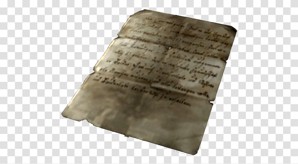 Crumbled Paper Crumpled Note Fallout Notes Fallout New Vegas Letter, Text, Page, Rug, Book Transparent Png