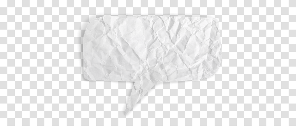 Crumpled Paper Speech Bubble, Paper Towel, Tissue Transparent Png