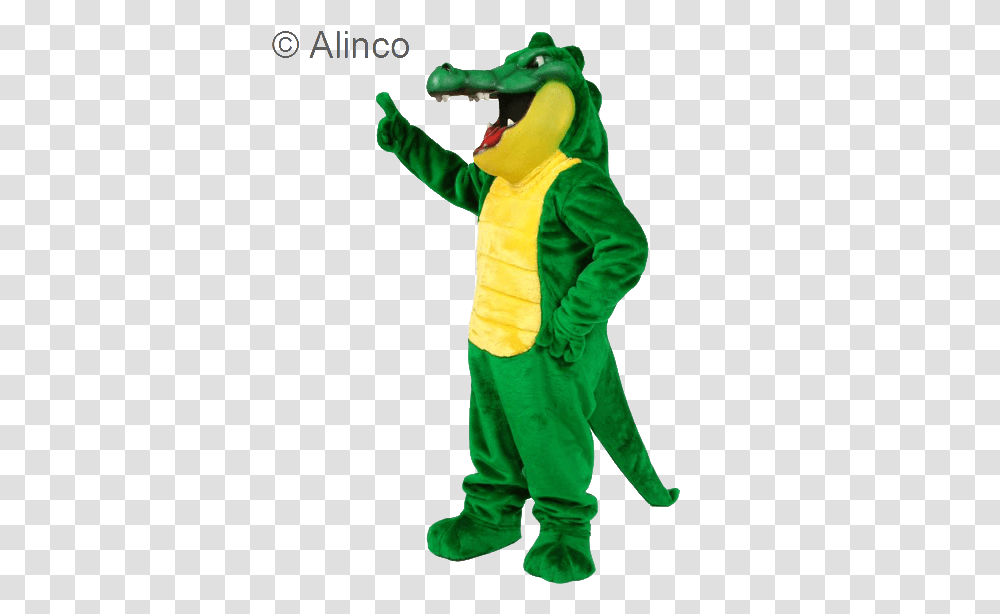 Crunch Gator Mascot Costume Alligator Mascot Costume, Person, Human, Clothing, Apparel Transparent Png