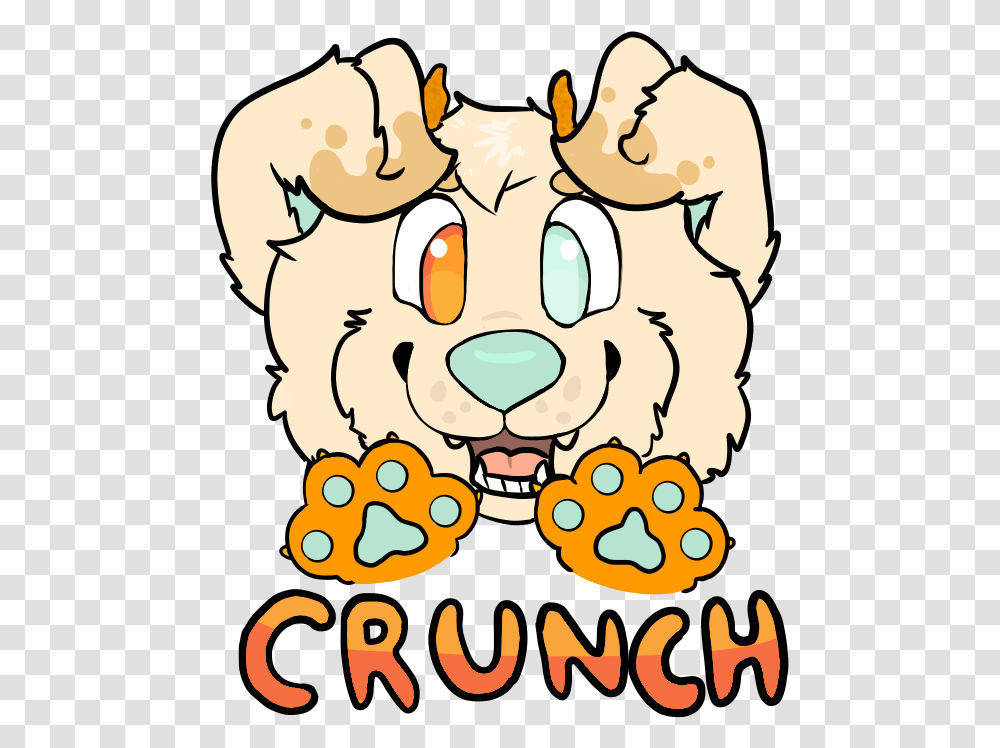 Crunch Puppy Paws Badge, Poster, Face Transparent Png