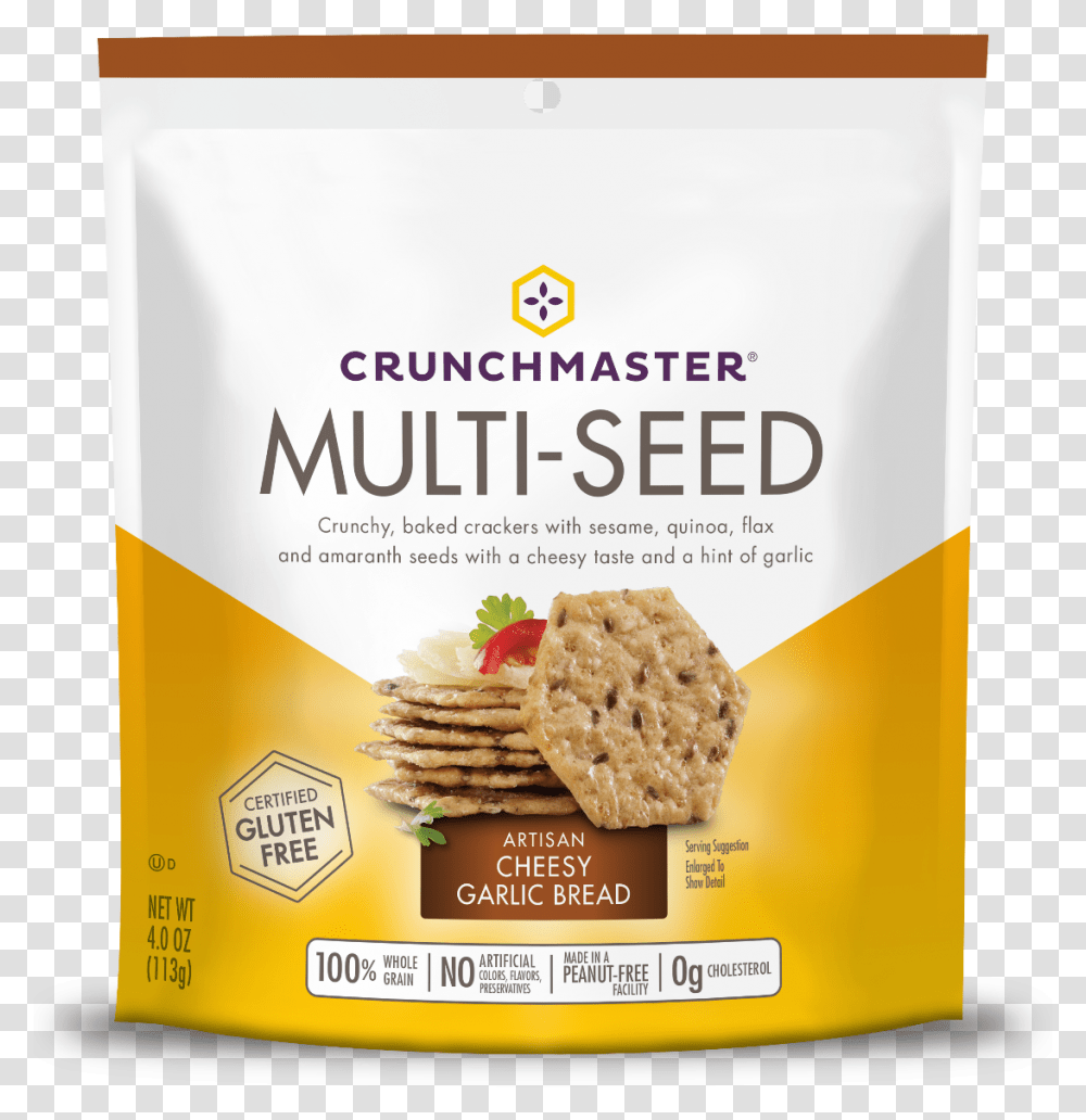 Crunchmaster Multi Seed Crackers, Bread, Food, Flyer, Poster Transparent Png