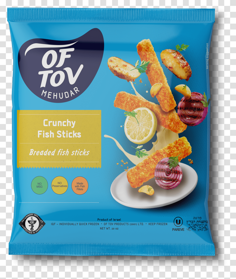Crunchy Fish Sticks Front Tov Transparent Png