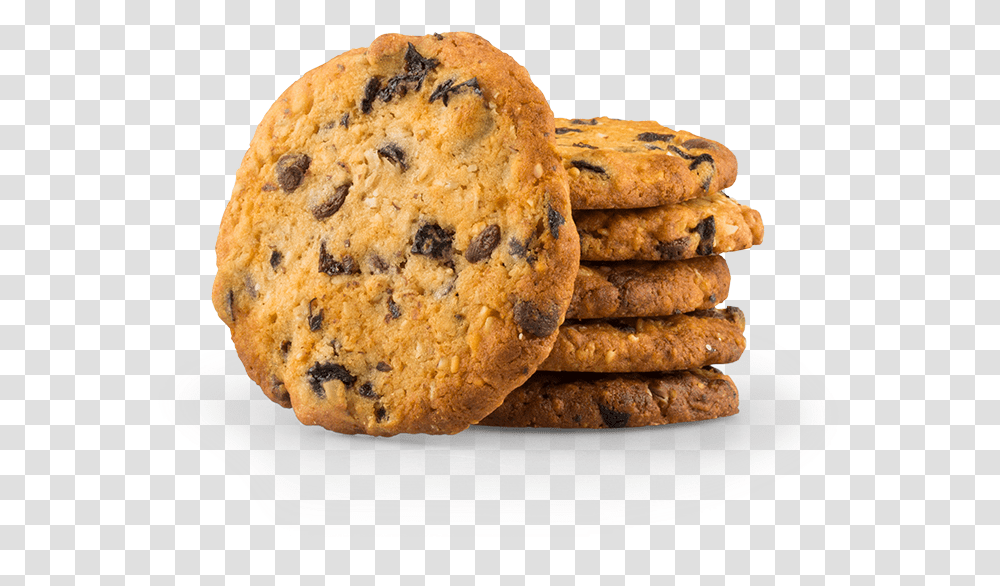 Crunchy Oat Cookie Chocolate Chip Cookie, Bread, Food, Biscuit, Plant Transparent Png