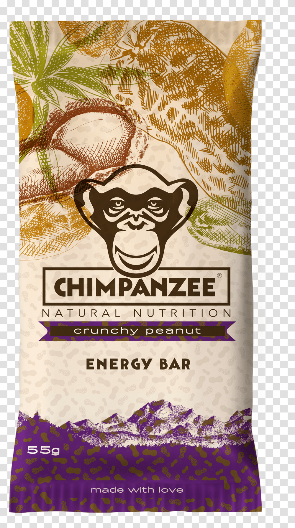 Crunchy Peanut Energy Bar Chimpanzee Barra Energetica Transparent Png