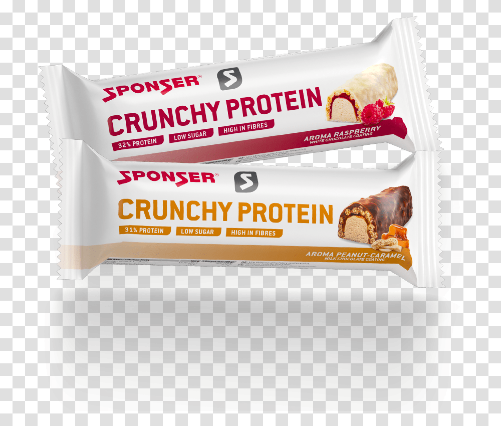 Crunchy Protein Bar Sponser Crunchy Protein, Toothpaste, Food, Text, Word Transparent Png