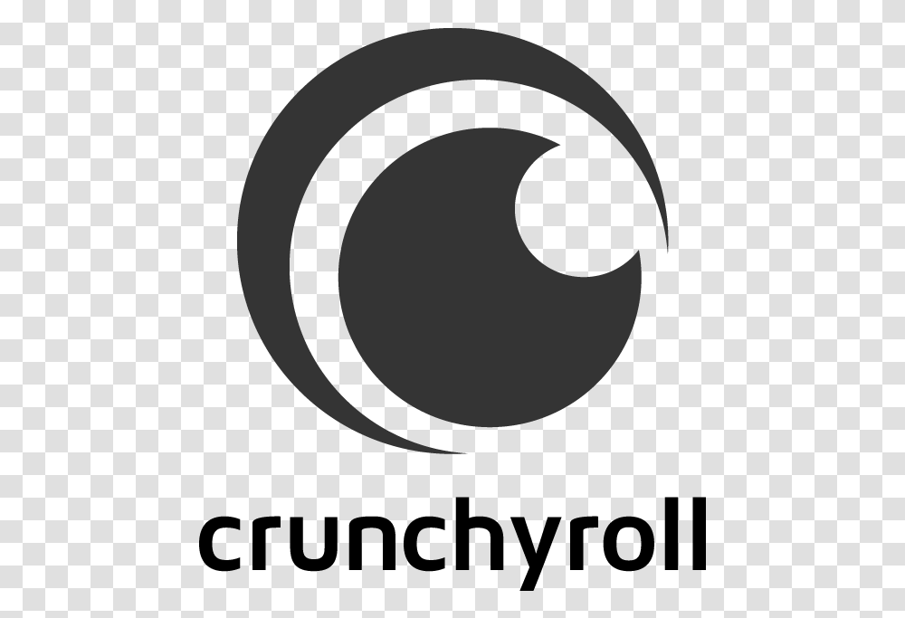Crunchyroll Logo Vertical Crunchyroll Logo Black And White, Moon, Astronomy, Nature Transparent Png