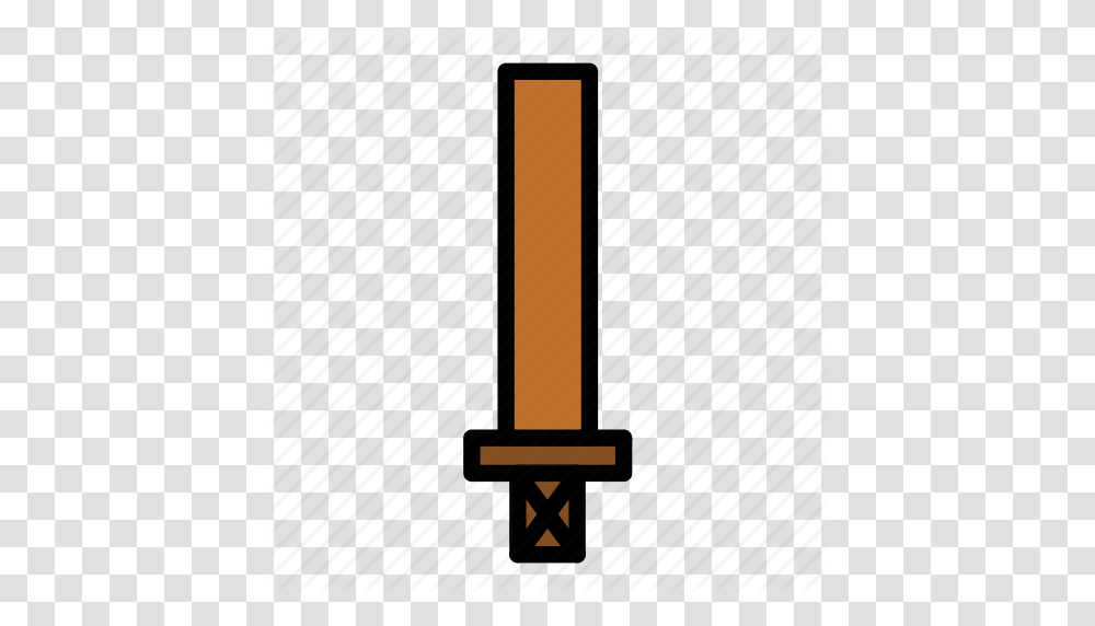 Crusade Knife Medieval Old Sword Wood Wooden Icon, Label, Architecture, Building Transparent Png