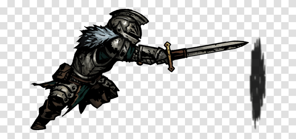 Crusader Attack Darkest Dungeon, Person, Human, Weapon, Weaponry Transparent Png