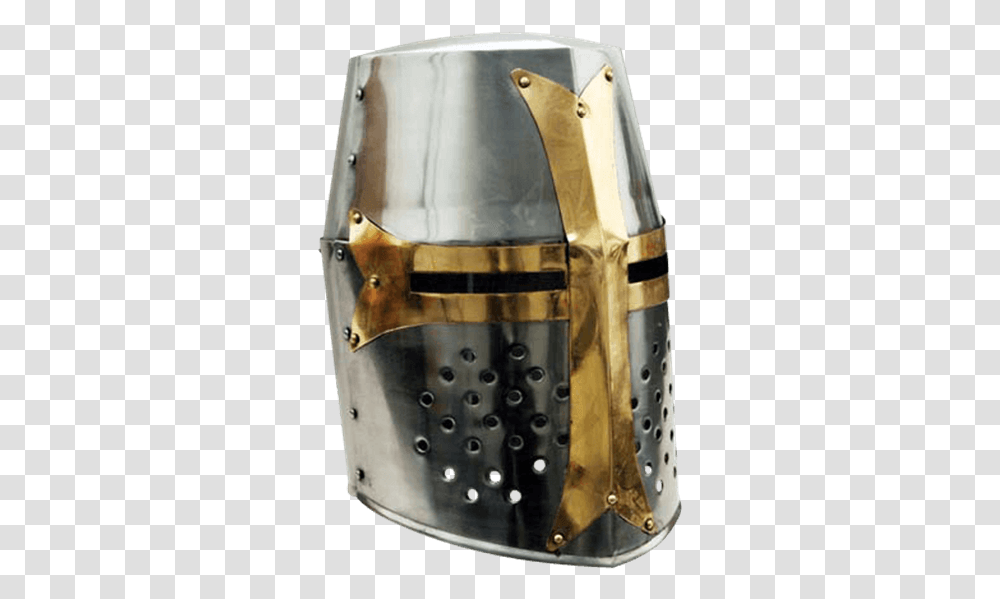 Crusader Helmet Templar Helmet, Armor, Shield, Chain Mail Transparent Png