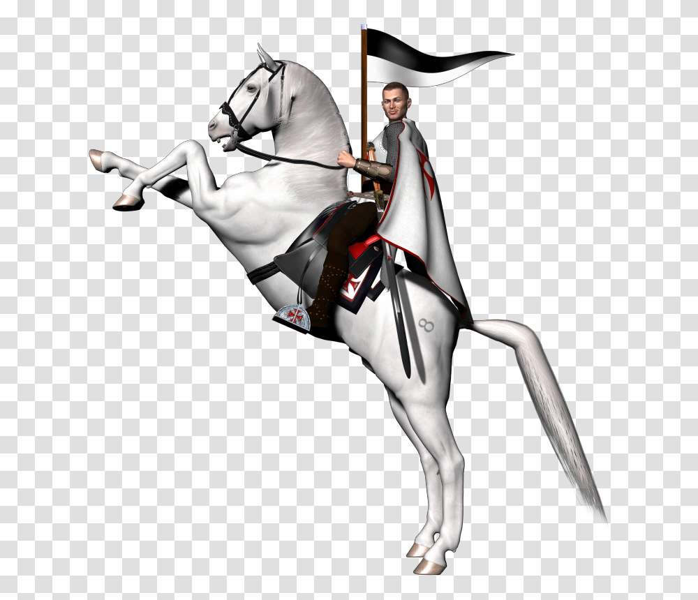 Crusader On Horse Clip Art, Person, Human, Knight, Mammal Transparent Png