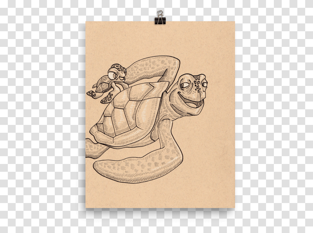 Crush And Squirt Art Print Sketch, Drawing, Doodle, Turtle, Sack Transparent Png