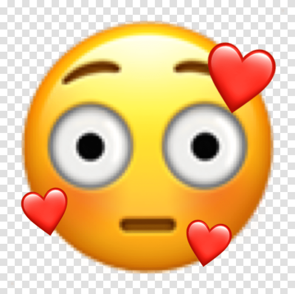 Crush Emoji Heart Timido Corazon Love Amor Freetoedit Cartoon, Ball, Food, Pac Man Transparent Png