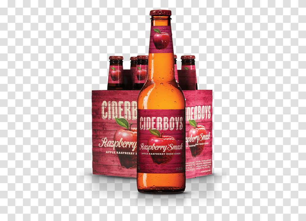 Crushed Beer Can Raspberry Hard Cider, Bottle, Beverage, Drink, Alcohol Transparent Png