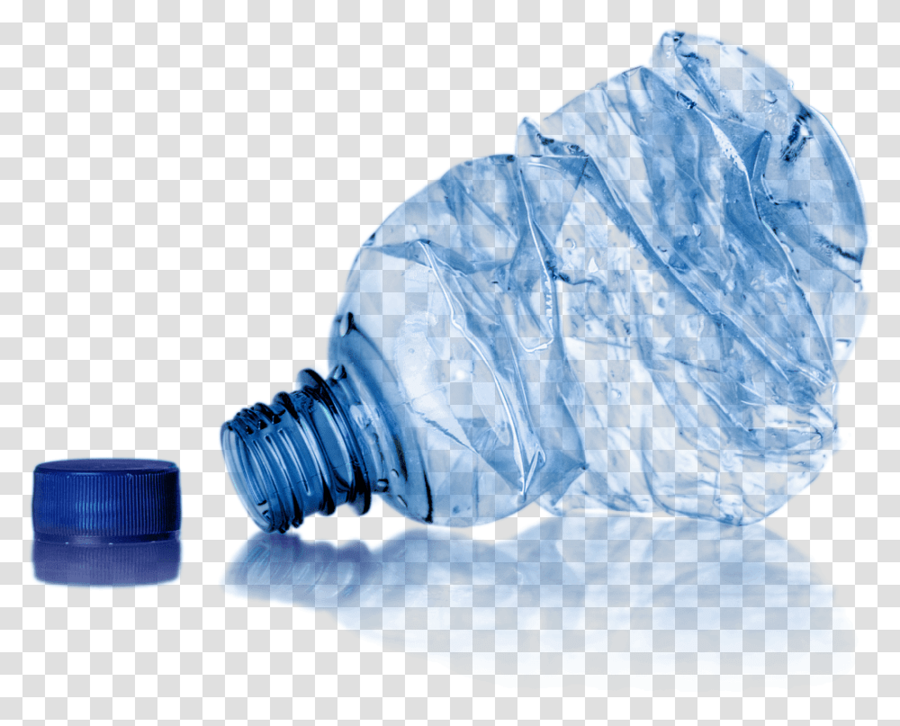 Crushed Water Bottle Crushed Water Bottle, Plastic, Plastic Bag, Person, Human Transparent Png