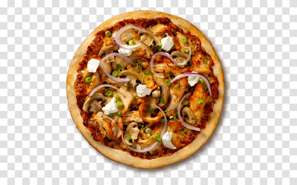 Crust Garlic Prawn Pizza, Food, Dish, Meal, Platter Transparent Png
