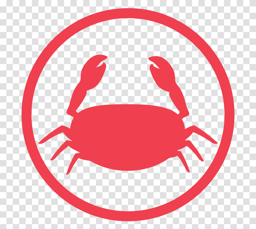 Crustacens Allergy Red Icon Allergy Shellfish Icon, Food, Sea Life, Animal, Seafood Transparent Png