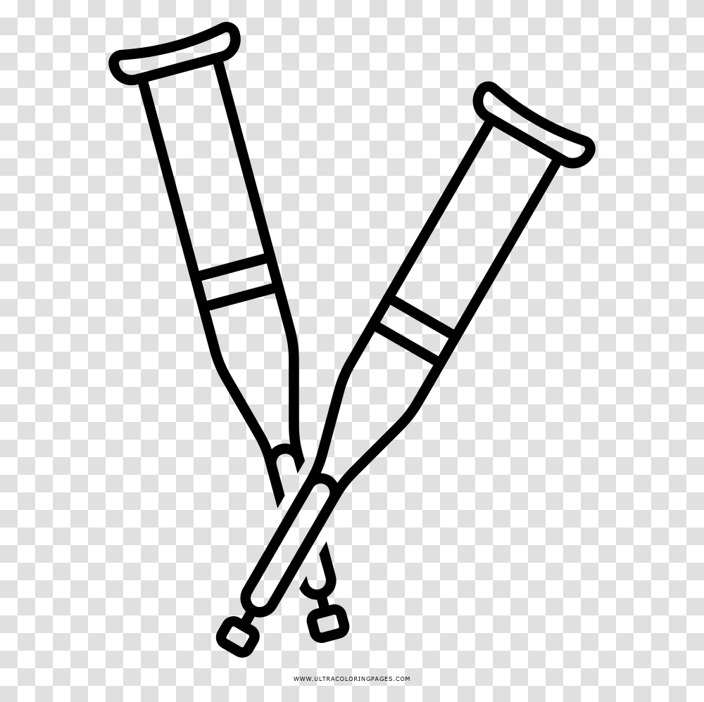 Crutches Coloring Page, Gray, World Of Warcraft Transparent Png