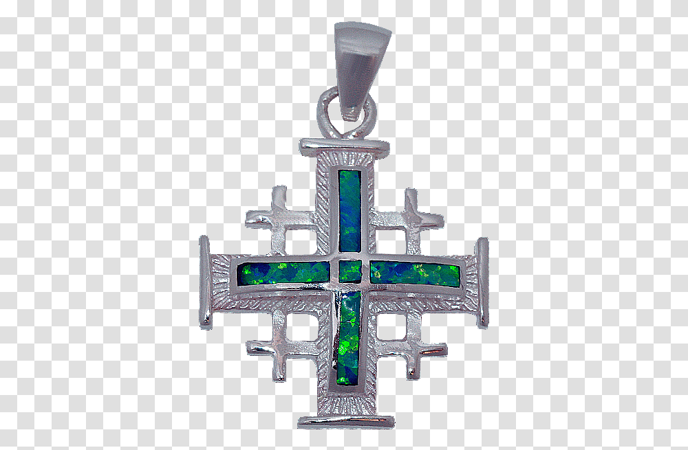Cruz De Jerusalen Dije, Cross, Crystal, Pendant Transparent Png
