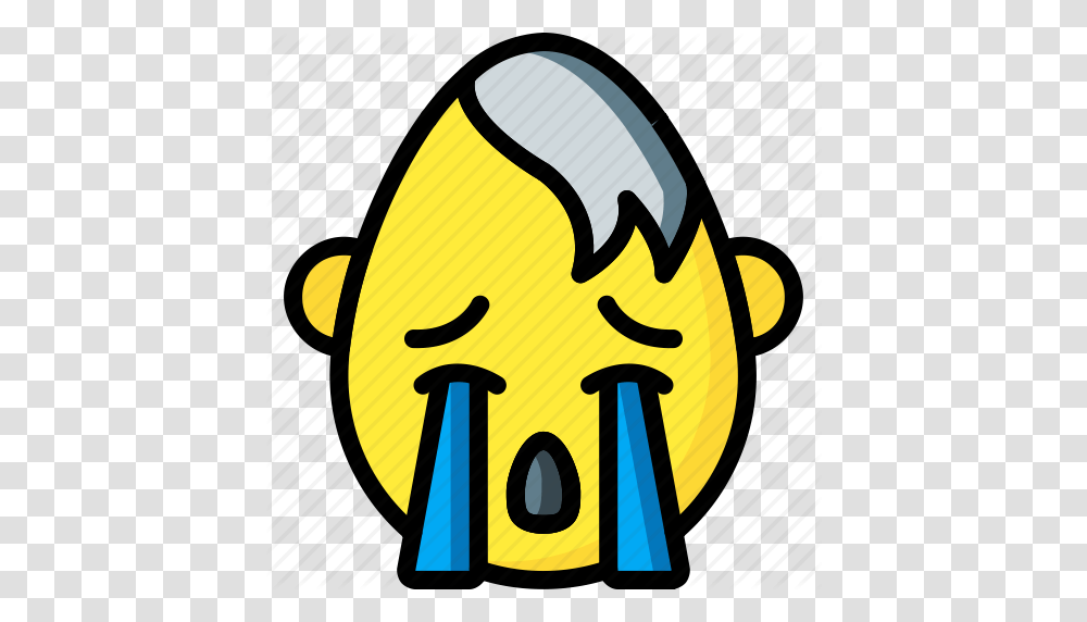 Cry Emo Emojis Emotion Goth Sad Smiley Icon, Label, Rattle Transparent Png