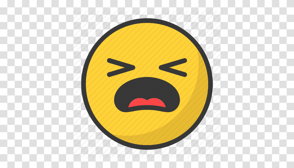 Cry Emoji Emoticon Hurt Pain Sad Icon, Pac Man Transparent Png