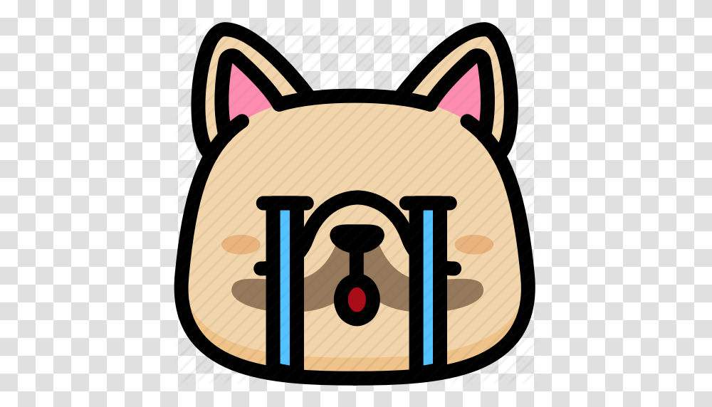 Cry Emoji Emotion Expression Face Feeling French Bulldog Icon, Clock Tower, Architecture, Building Transparent Png