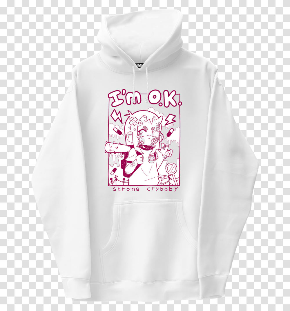 Crybaby Hoodie Crybaby Hoodie, Clothing, Apparel, Sweatshirt, Sweater Transparent Png