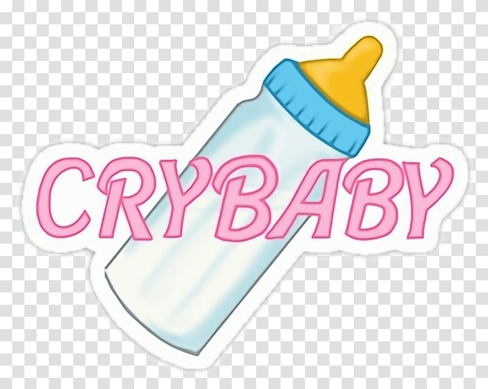 Crybaby Sticker Crybaby Stickers, Text, Ketchup, Food, Alphabet Transparent Png