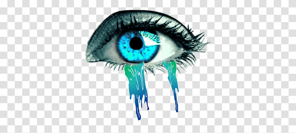 Crying Anime Eyes Blue Eyes Cry Crying Eye Crying Eyes Hd, Contact Lens, Photography, Graphics, Art Transparent Png