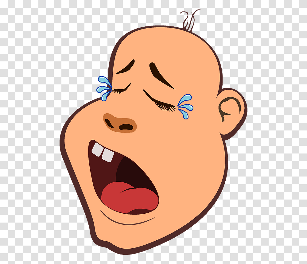 Crying Baby Head Clipart, Mouth, Bird, Animal, Face Transparent Png