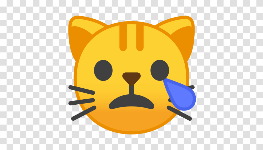 Crying Cat Face Emoji, Label, Sticker, Pet Transparent Png