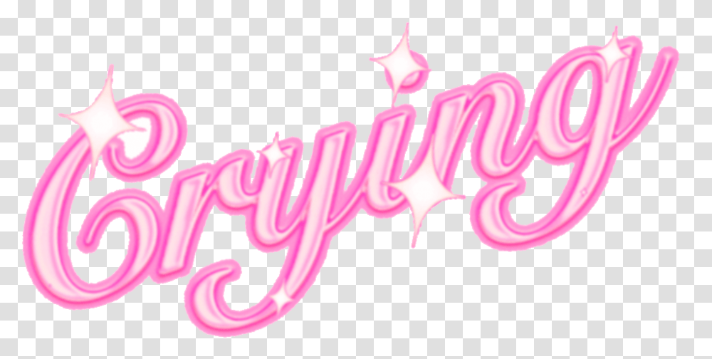 Crying Cry Crybaby Cries Tears Barbie Daddyslittleg Aesthetic Bratz Logo, Text, Alphabet, Label, Symbol Transparent Png