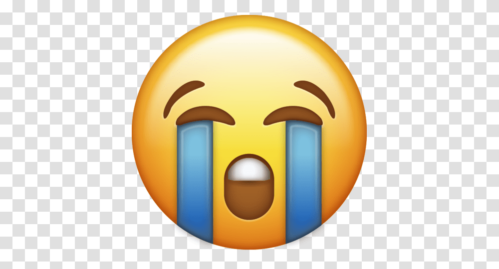 Crying Emoji Icon Large, Sphere, Lamp, Food, Light Transparent Png