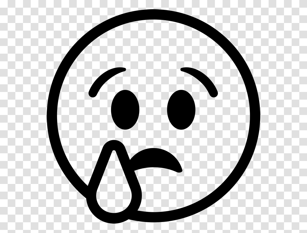 Crying Face Emoji Rubber Stamp Emoji Stamps Stamptopia, Stencil, Logo, Trademark Transparent Png