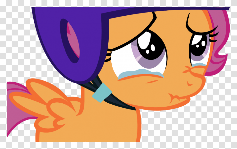 Crying Fake Vector My Little Pony Scootaloo, Animal, Fish Transparent Png