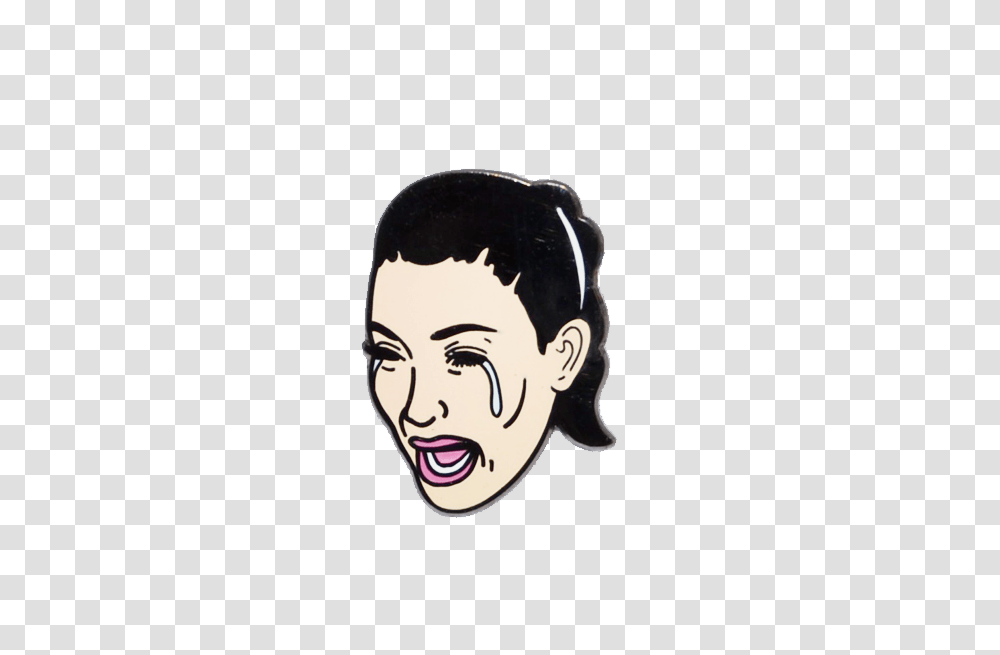 Crying Kim Pinhype, Face, Head, Stencil Transparent Png