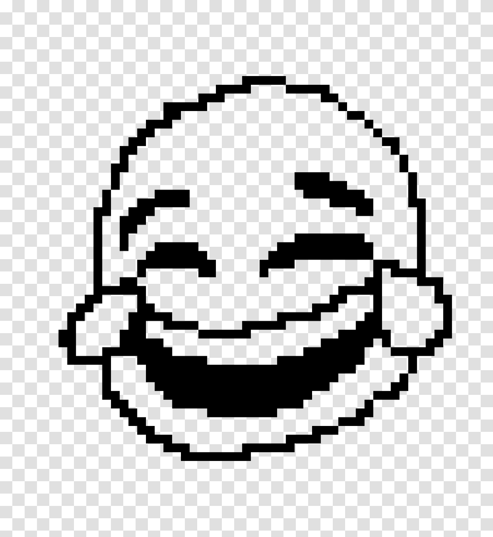 Crying Laughing Emoji Pixel Art Maker, Gray, World Of Warcraft Transparent Png