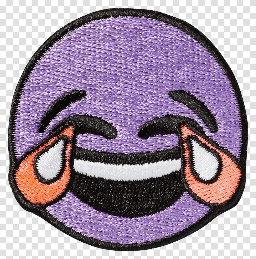 Crying Laughing Emoji Sticker Patch Crying Laughter Emoji, Rug, Skin, Logo Transparent Png