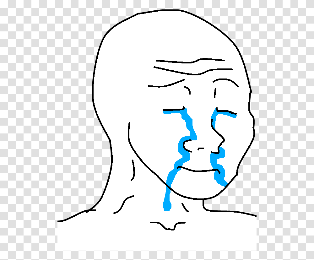 Crying Meme Happy Crying Feels Guy, Head, Bird, Neck Transparent Png