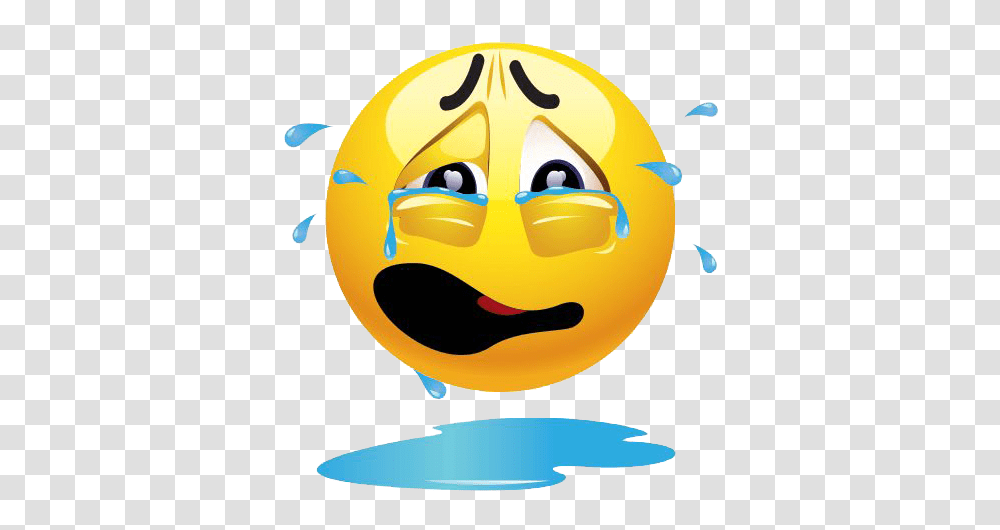 Crying Smiley Emoji Crying Emoji Animated, Graphics, Art, Bird, Animal Transparent Png