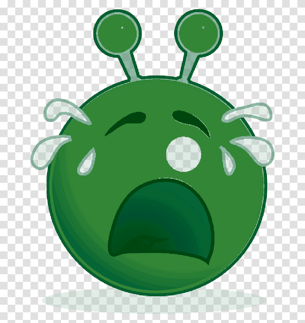 Crying Smiley Face Clip Art Alien Smiley, Green, Elf, Plant Transparent Png