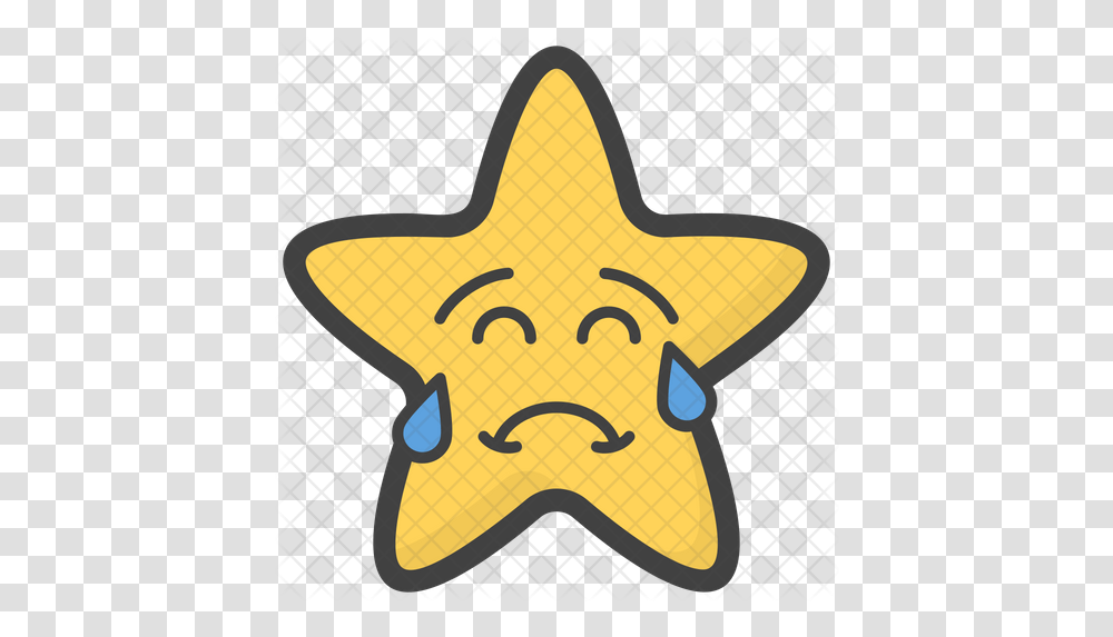 Crying Star Emoji Icon Of Colored Crying Star, Guitar, Leisure Activities, Musical Instrument, Symbol Transparent Png