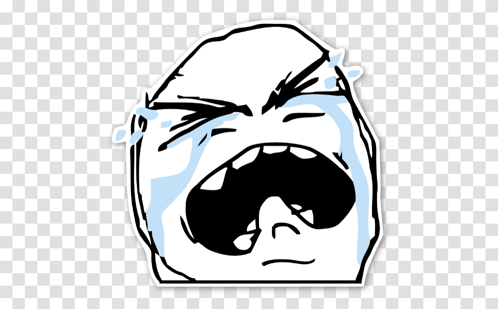 Crying Troll Face, Stencil, Dog, Pet, Canine Transparent Png