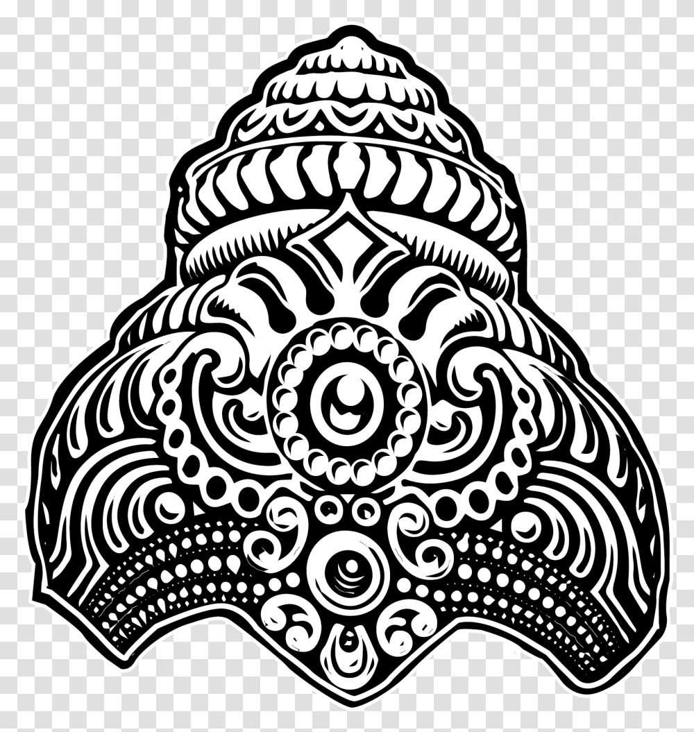 Cryptik Ganesh Detail Juliefaith, Pattern, Stencil, Floral Design Transparent Png