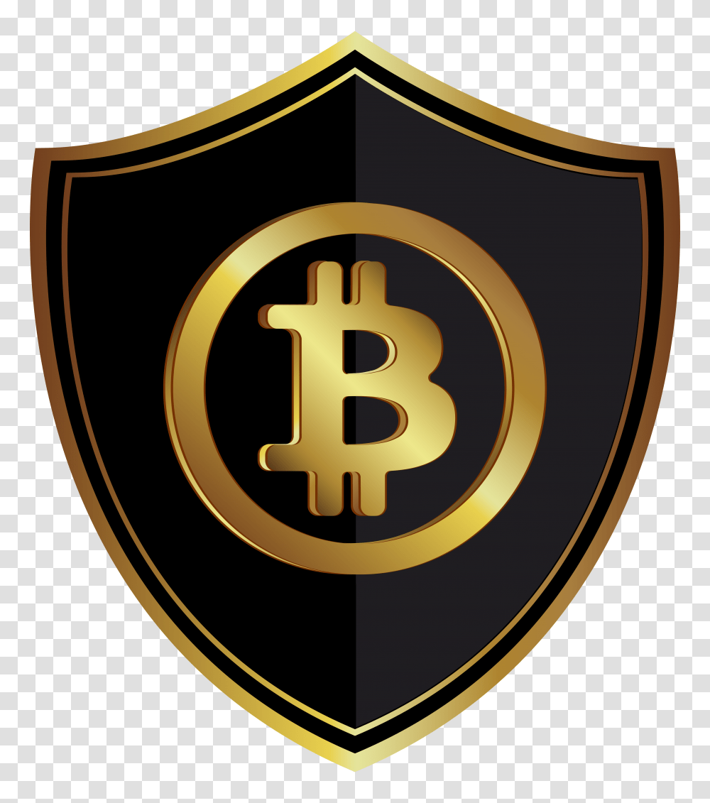 Cryptocurrency Exchange Guinea Bitcoin Logo Bitcoin, Shield, Armor, Rug Transparent Png
