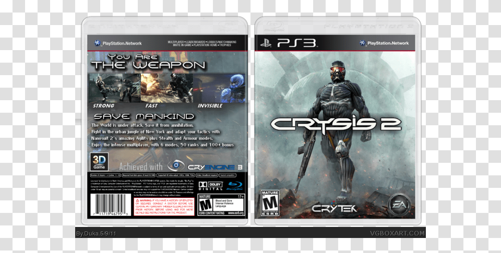 Crysis 2 Box Art Cover Crysis 2 Ps3 Covers, Person, Human, Helmet Transparent Png