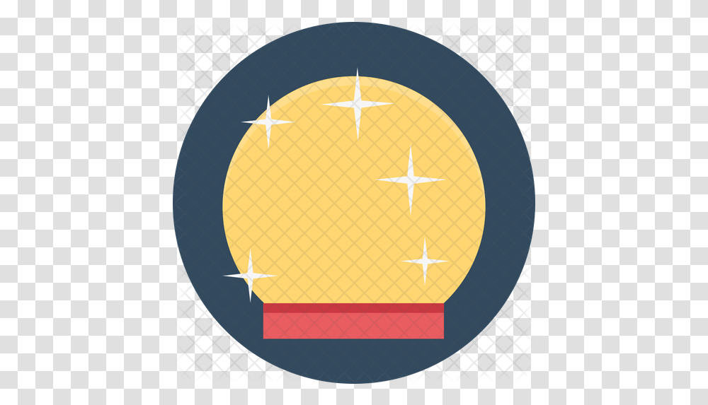 Crystal Ball Icon Of Rounded Style Circle, Transportation, Symbol, Vehicle, Plant Transparent Png