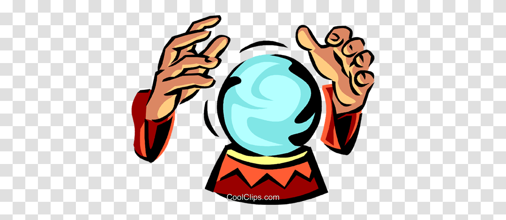 Crystal Ball Royalty Free Vector Clip Art Illustration, Face, Outdoors, Hand Transparent Png
