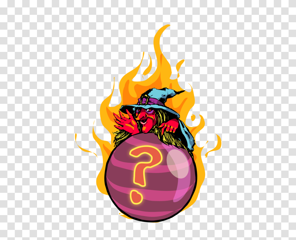 Crystal Ball Witch Magic Ball, Fire, Flame, Bonfire Transparent Png