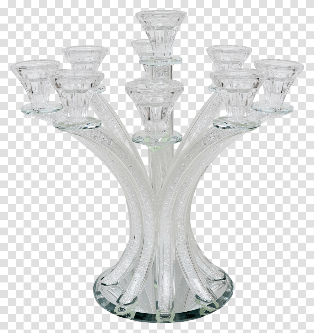Crystal Candlabara With Broken Glass 9 Branch Stemware, Vase, Jar, Pottery, Goblet Transparent Png